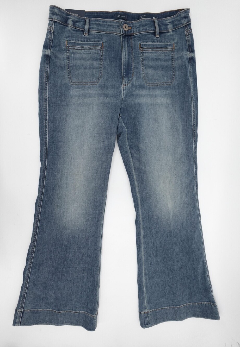 J. Jill Straight Leg Jeans in Medium Blue Wash